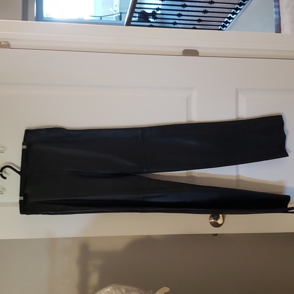 Black leather pants. Brand is Daniel leather. Size 4. Worn twice. - Picture 1 of 3